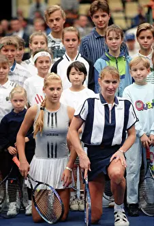 Olympiysky: Anna Kournikova and Steffi Graf, 1996