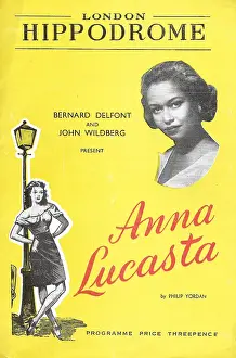 Lucasta: Anna Lucasta (programme cover) featuring Isabelle Cooley