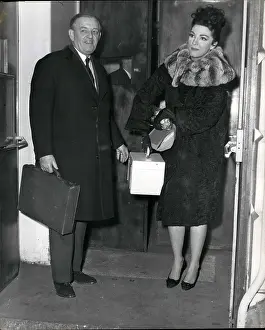 Ivor: Anna Moffo, opera singer, with doctor, Covent Garden, London