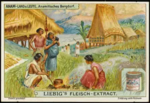 Annamese: ANNAMESE VILLAGE SCENE