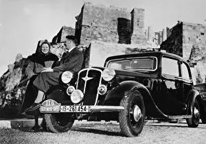 Cecile: Anne-Cecile Rose Itier with a Hanomag, 1939