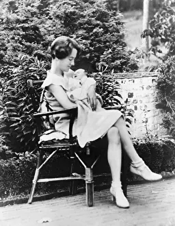 Newborns: Anne Morrow Lindbergh in 1930, holding her ?
