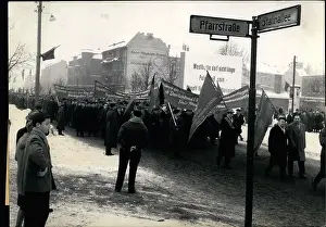 Luxemburg: Anniversary demonstration in East Berlin, Germany
