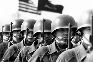 Hanau: Anniversary parade of the 3rd US armored division in Hanau