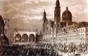 Odeonsplatz: Anniversary procession on Odeonsplatz