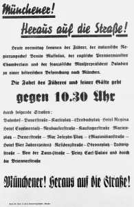 Announcing: Announcement of the Munich Conference, 1938