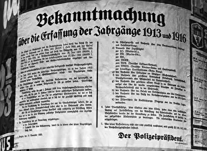 Posting: Announcement of the reintroduction of military conscript