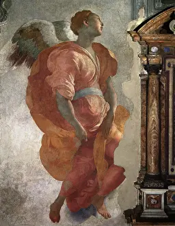 Pontormo: Annunciation, Angel Gabriel