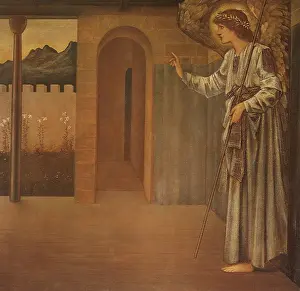 Burne: The Annunciation: Angel Gabriel, by Burne-Jones