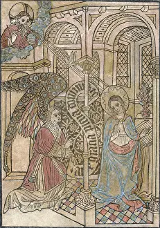 1450s: The Annunciation, depicting the visitation ?