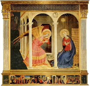 Columned: Annunciation, by Fra Angelico