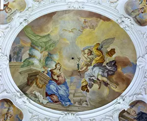 Christendom: Annunciation, fresco by A. Heindl