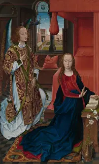 1460s: THE ANNUNCIATION, by Hans Memling, 1465-70, Netherlandish