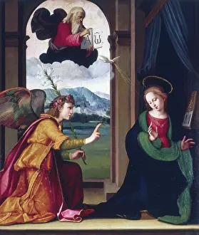 Ridolfo: Annunciation, by Ridolfo del Ghirlandaio