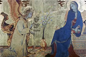 Influenced: The Annunciation and Two Saints Artist: Simone Martini