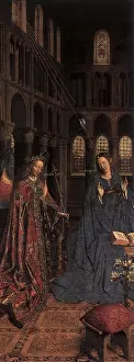 Cupids: The Annunciation, by Van Eyck