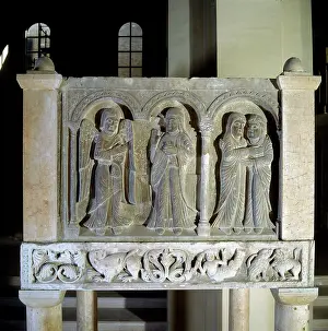 Fano: Annunciation and Visitation, low relief
