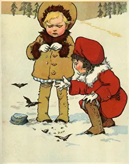 Crumbs: Anon. Feeding the Birdies 1916