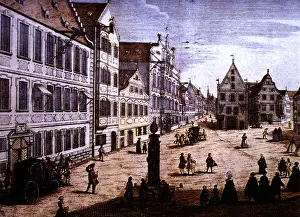 Midtown: anonymous copper engraving by anonymous, 18th
