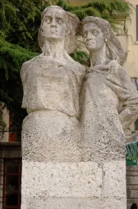 Executed: Anonymous. Hanged Woman. Statue. Gjirokaster. Albania