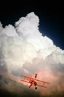 Breathtaking: Anonymous Man a Daredevil Wing Walker Performing