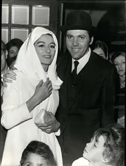 Anouk: Anouk Aimee, actress, marries Pierre Barouh in Paris