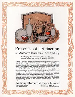 Brickfield: Anthony Hordern & Sons Advertisement