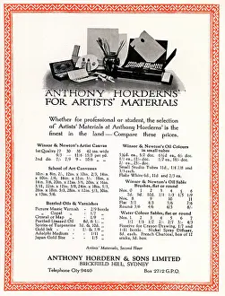 Brickfield: Anthony Hordern & Sons Advertisement