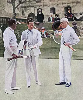 Racquets: Anthony Wilding and Arthur Balfour at Nice, 1914