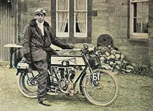 Motorcycling: Anthony Wilding on a motorcycle tour of the UK