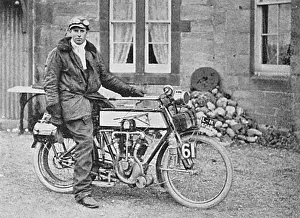 Motorcycling: Anthony Wilding on a motorcycle tour of the UK