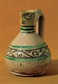 Pitcher: Anthropomorphic jar. 13th-16th centuries. Spain