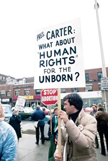 Conservatism: Anti-Abortion - Protest - Social Issues - Jimmy Carter