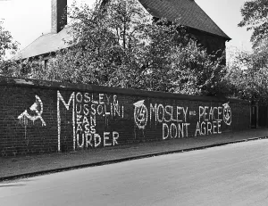 Bexley: Anti-fascist slogans, Bexley, Kent