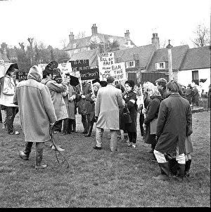 Civilised: Anti-hunting demonstration