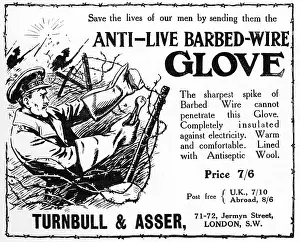 Turnbull: Anti-Live Barbed Wire advertisement