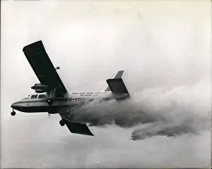 Bembridge: Anti-locust spraying aircraft demonstration, Northolt