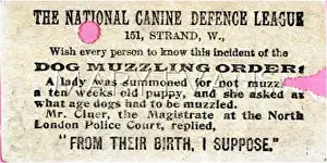 Muzzling: ANTI-MUZZLING ADVERT