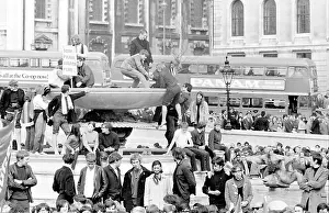Panam: Anti-nuclear demonstration in Trafalgar Square, London