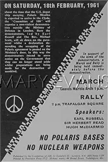 Handbill: ANTI-POLARIS DEMO 1961