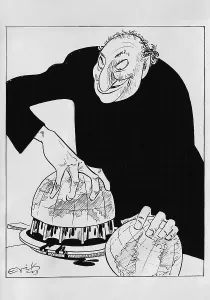 Semitic: Anti-Semitic caricature, 1943