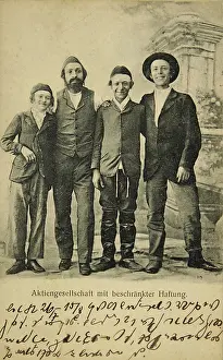 Aktiengesellschaft: Anti-Semitic picture postcard