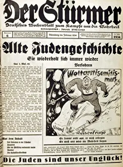Sturmer: Anti-semitic propaganda 1934
