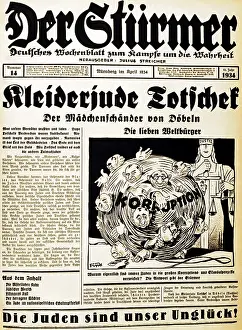 Sturmer: Anti-semitic propaganda 1934