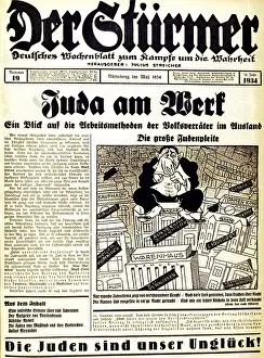 Sturmer: Anti-semitic propaganda 1934