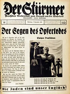 Sturmer: Anti-semitic propaganda 1940