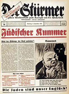 Sturmer: Anti-semitic propaganda 1940