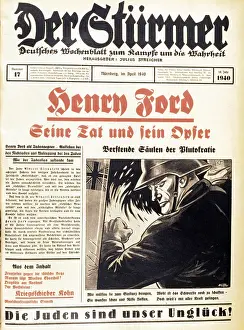 Sturmer: Anti-semitic propaganda 1940