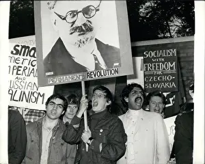 Chanting: Anti-Soviet demonstration, Soviet Embassy, London