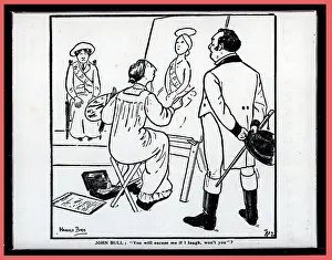 Excuse: Anti-Suffrage Cartoon Portrait